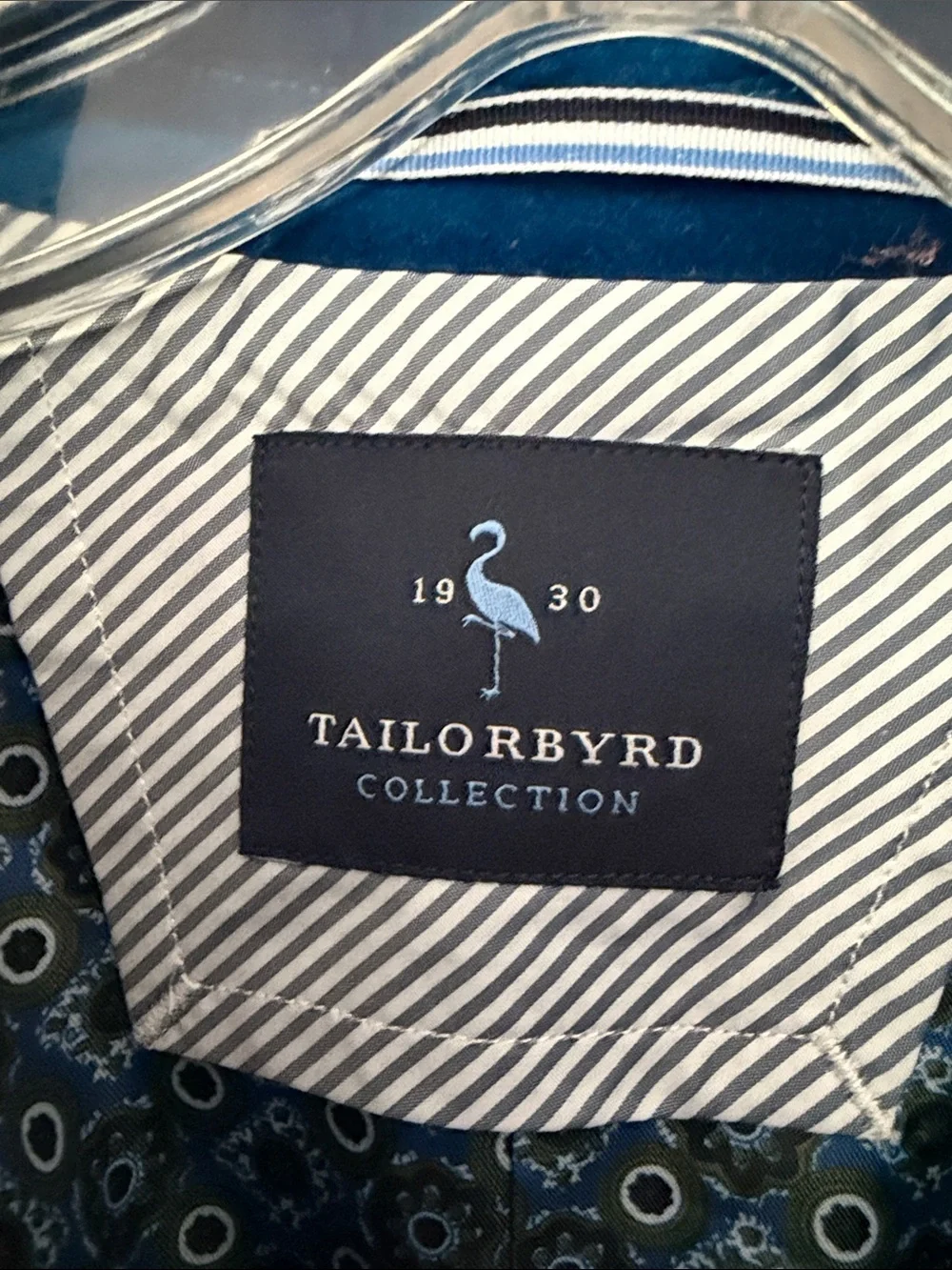 Tailorbyrd Teal Velvet Sport Coat Blazer Men’s 38S